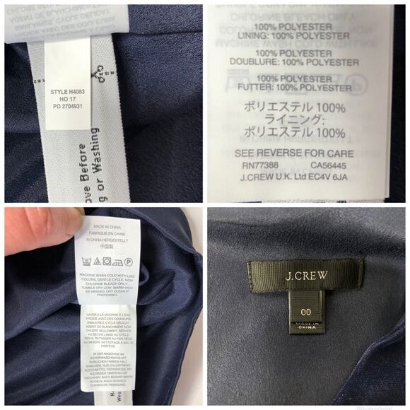 J CREW Velvet Ruffle Hem Dress - Picture 6 of 6